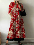 Julia Elegant Printed Dress