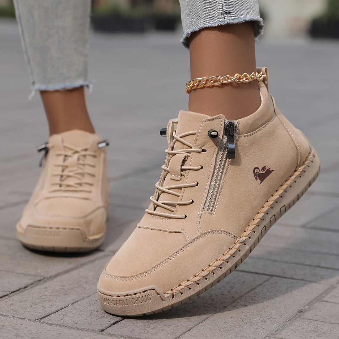 SIENA – Women’s Sneakers with Side Zipper