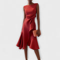 MARISSA™ –  Elegant Wrap-Style Sleeveless Dress