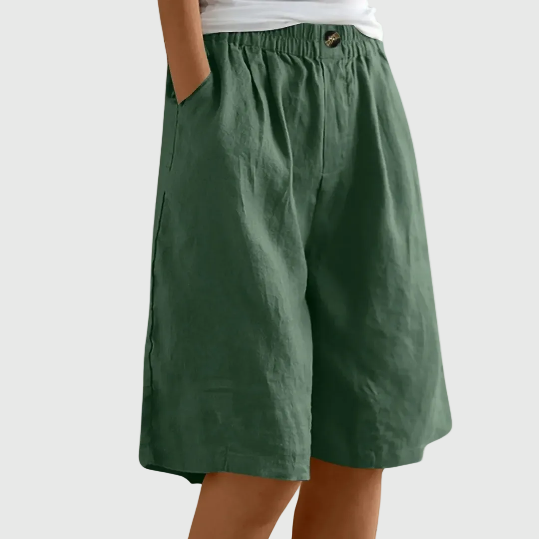 Miley | Elegant Cotton-Linen Shorts