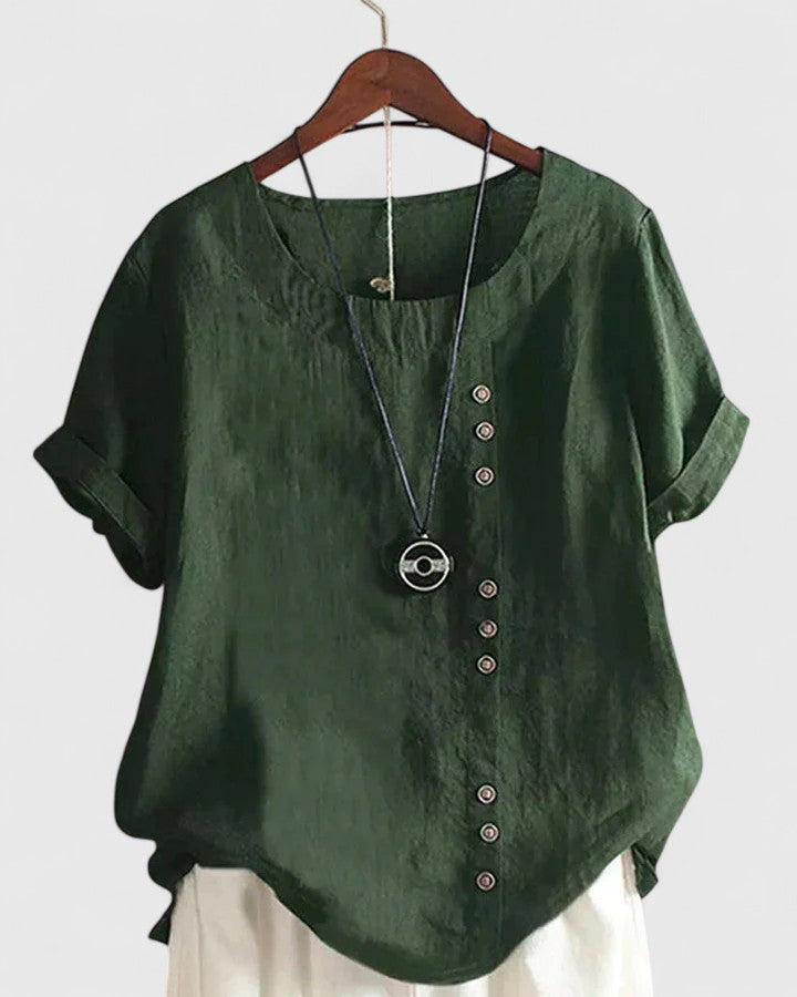 Annie | Comfortable Short Sleeve Blouse