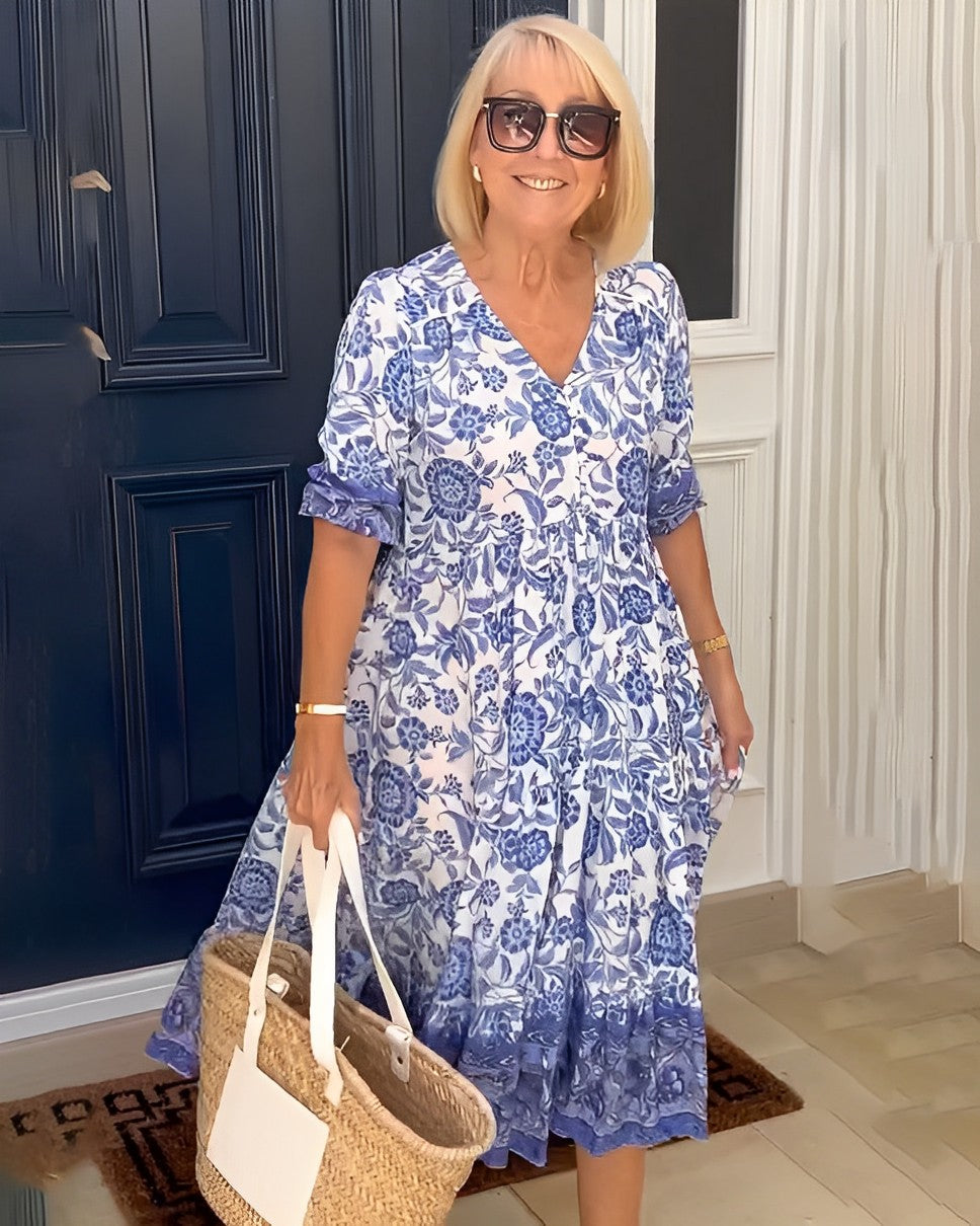 Kesha | Graceful V-Neck Floral