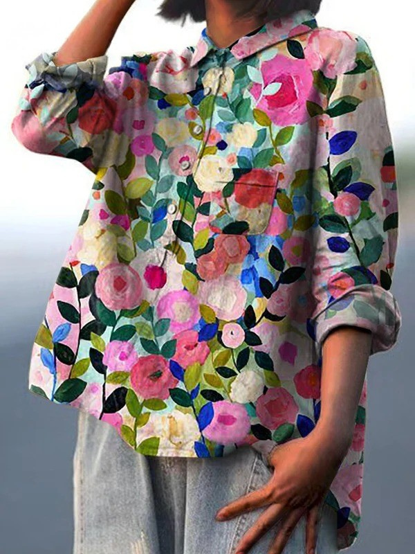 Leah | Colourful Spring Blouse