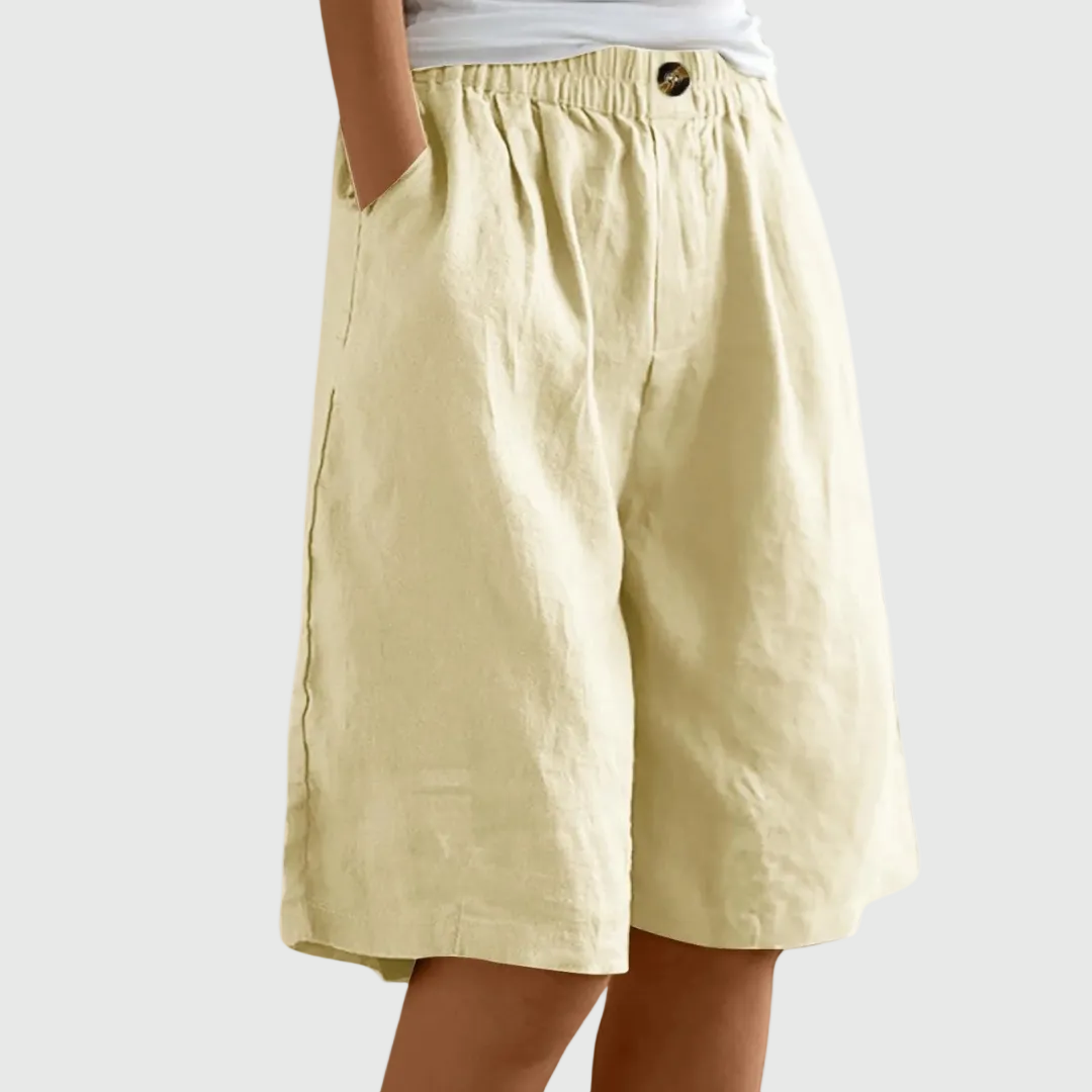 Miley | Elegant Cotton-Linen Shorts