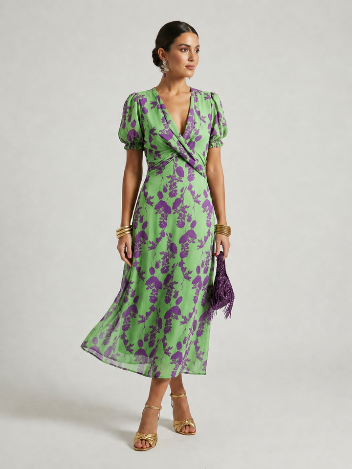 Virel | Relaxed Floral Midi Dress