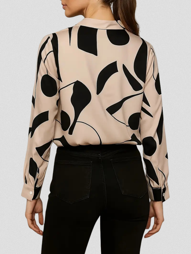 LYRA SATIN LOOK BLOUSE