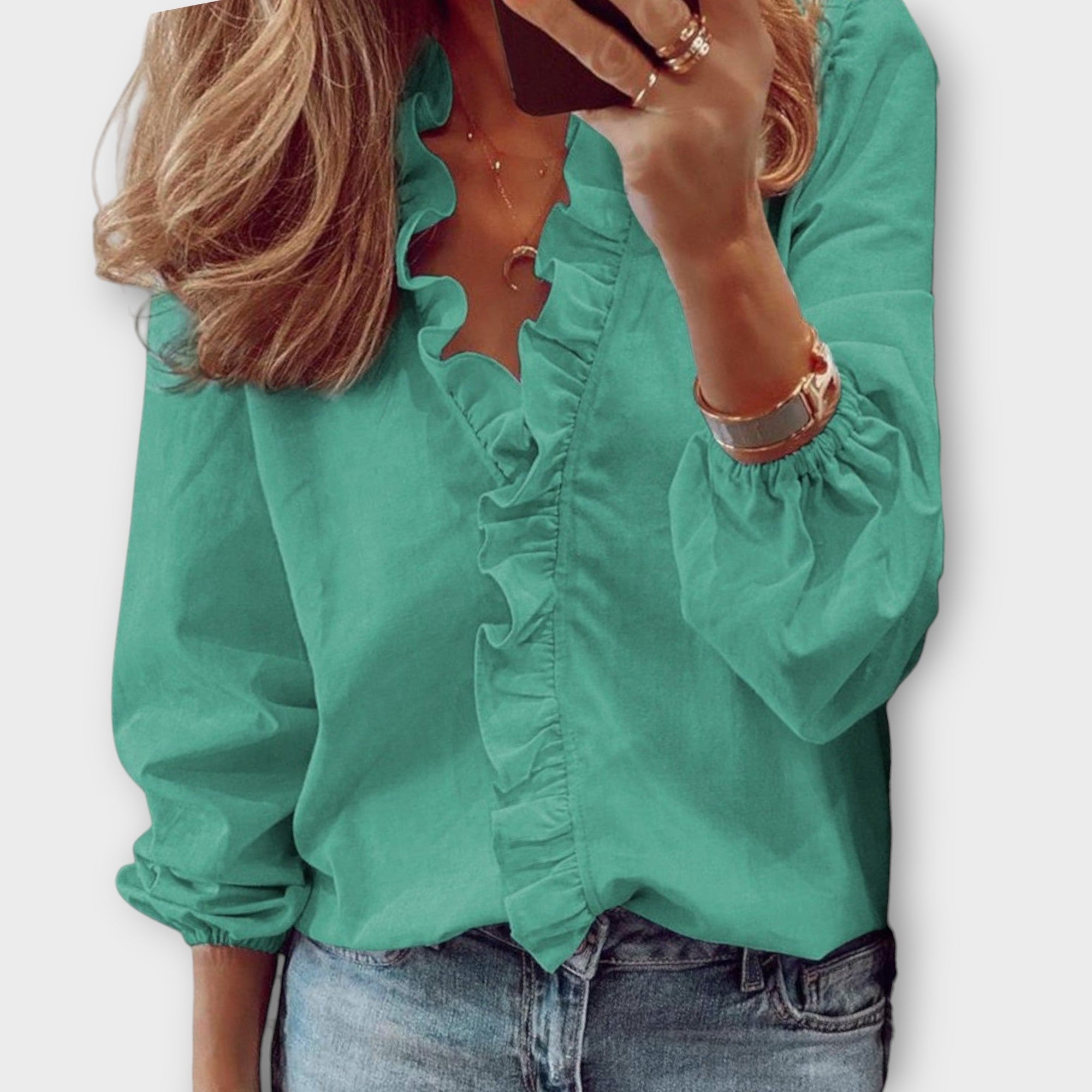 Annie | Elegant Ruffled Blouse