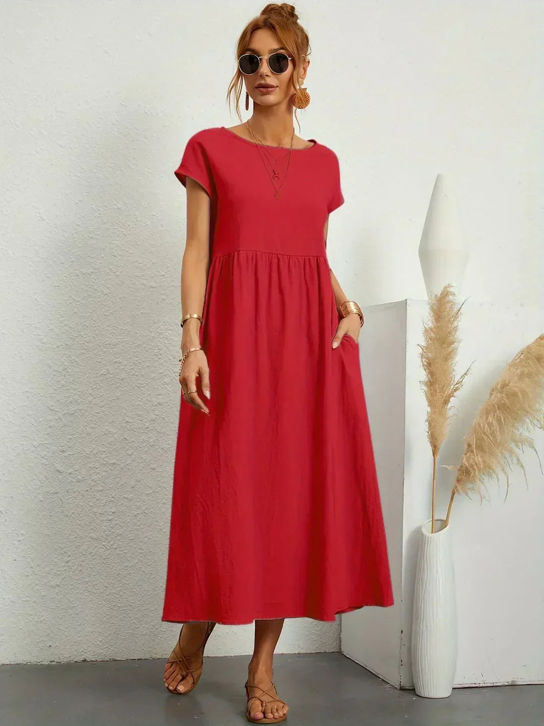 Ursina Fluid Midi Dress