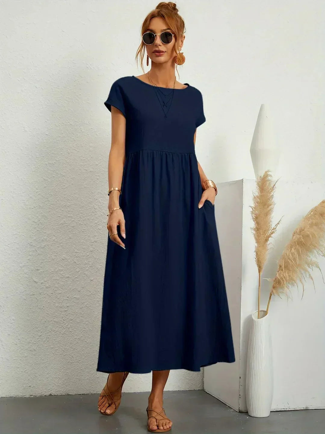 Ursina Fluid Midi Dress