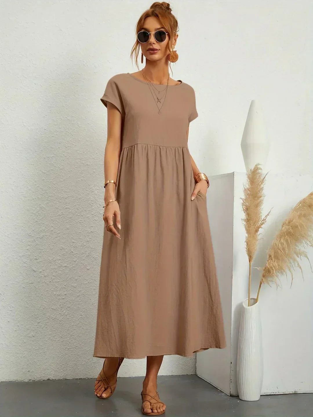 Ursina Fluid Midi Dress