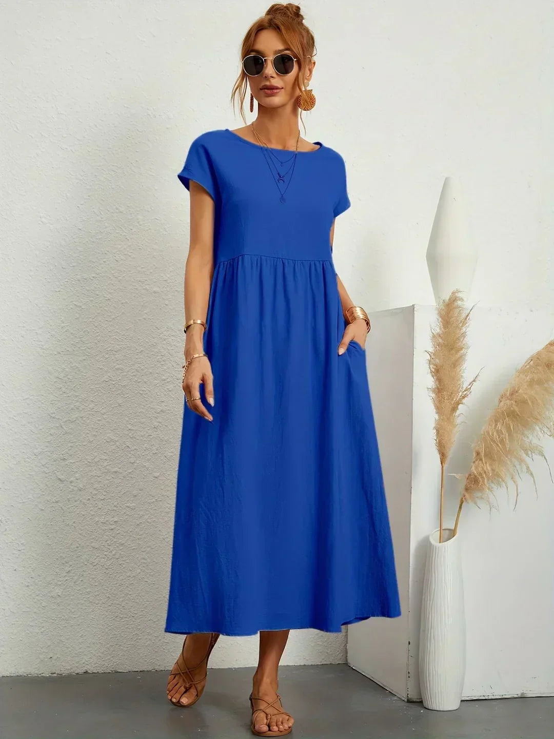 Ursina Fluid Midi Dress