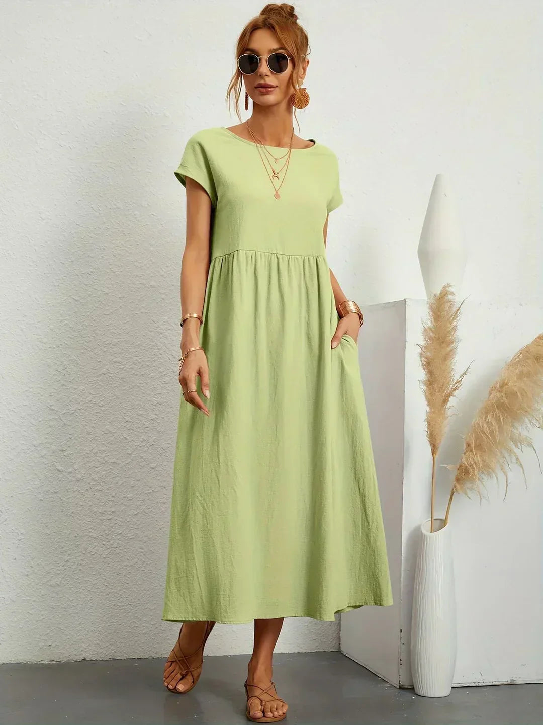 Ursina Fluid Midi Dress