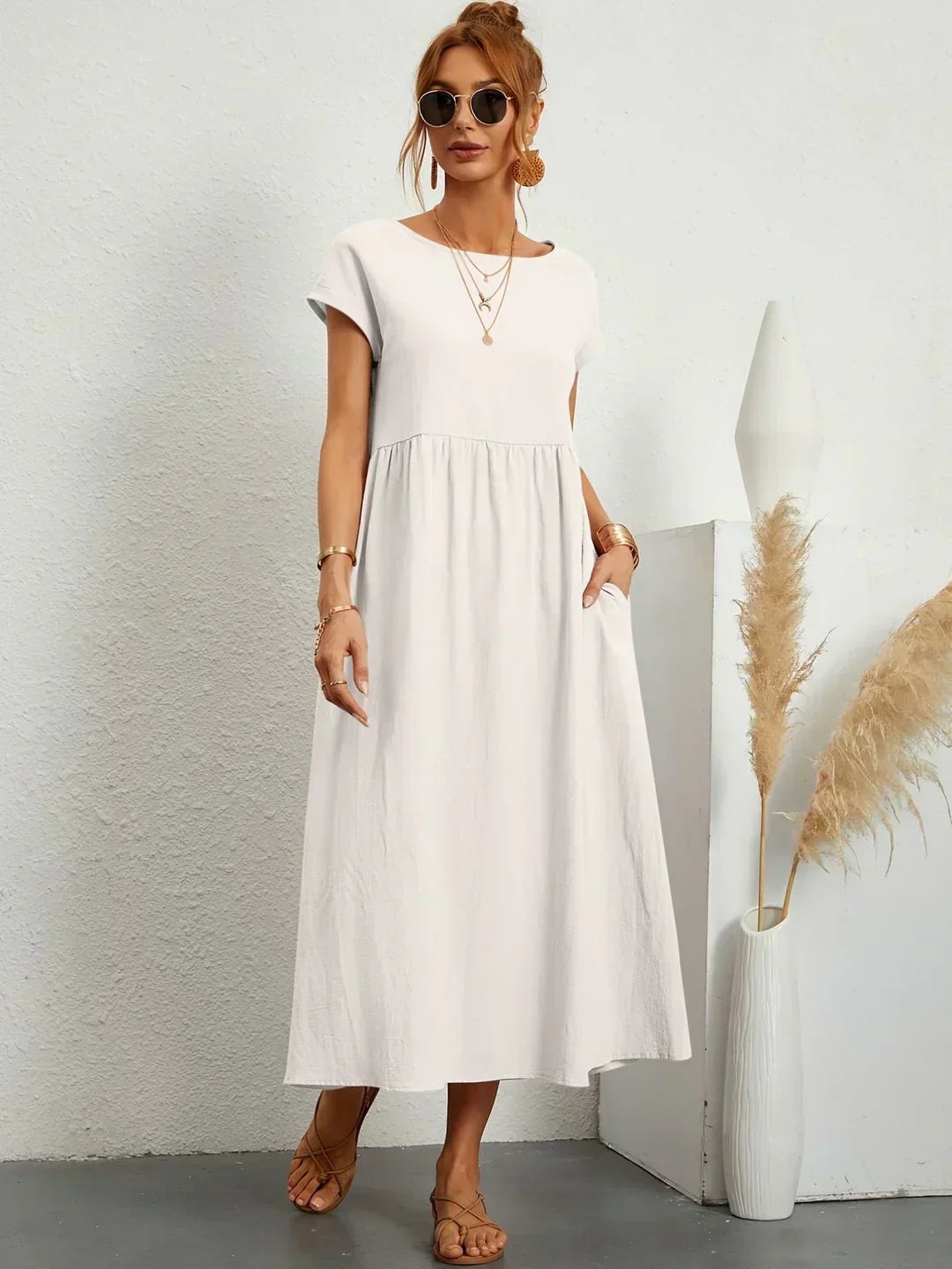 Ursina Fluid Midi Dress