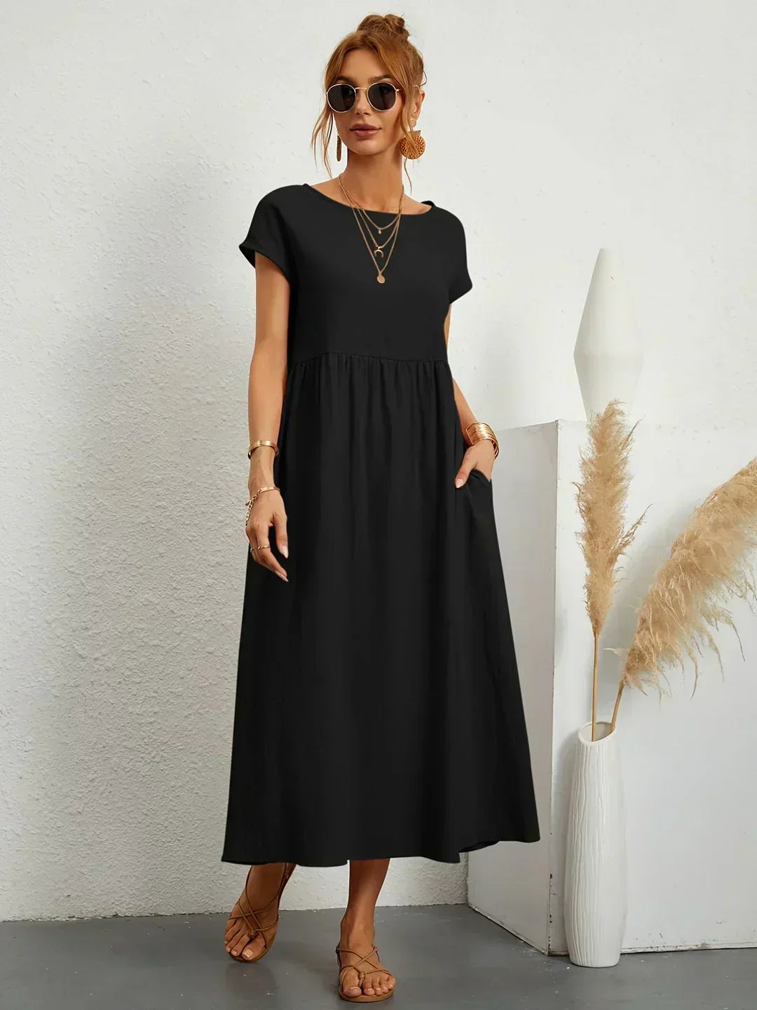 Ursina Fluid Midi Dress
