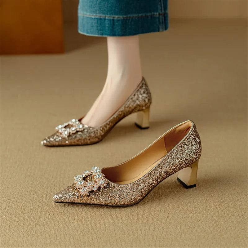 Annie | Gloria Glitter Pumps