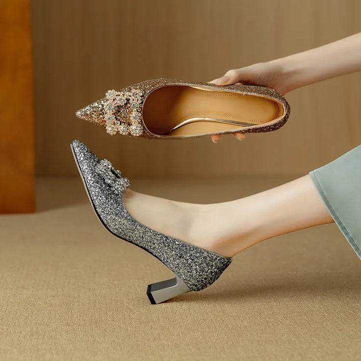 Annie | Gloria Glitter Pumps
