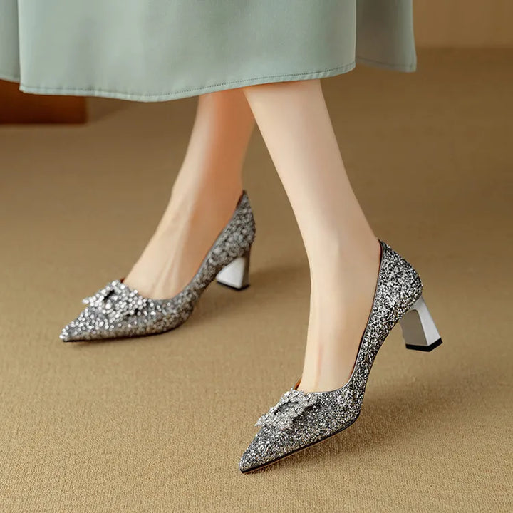 Annie | Gloria Glitter Pumps