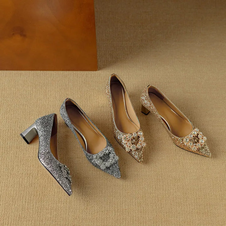 Annie | Gloria Glitter Pumps