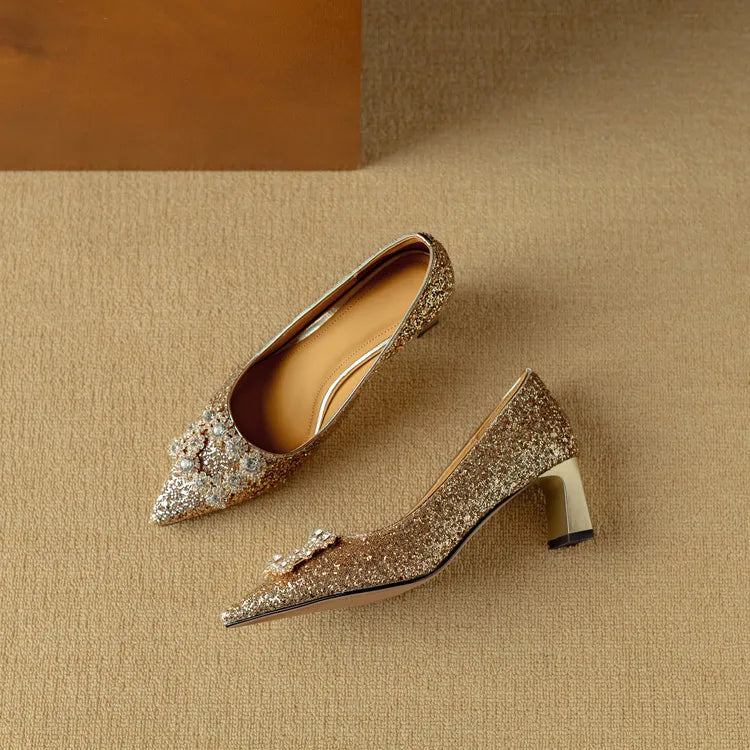 Annie | Gloria Glitter Pumps