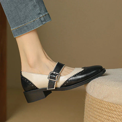 Annie | Miana Leather Mary Janes