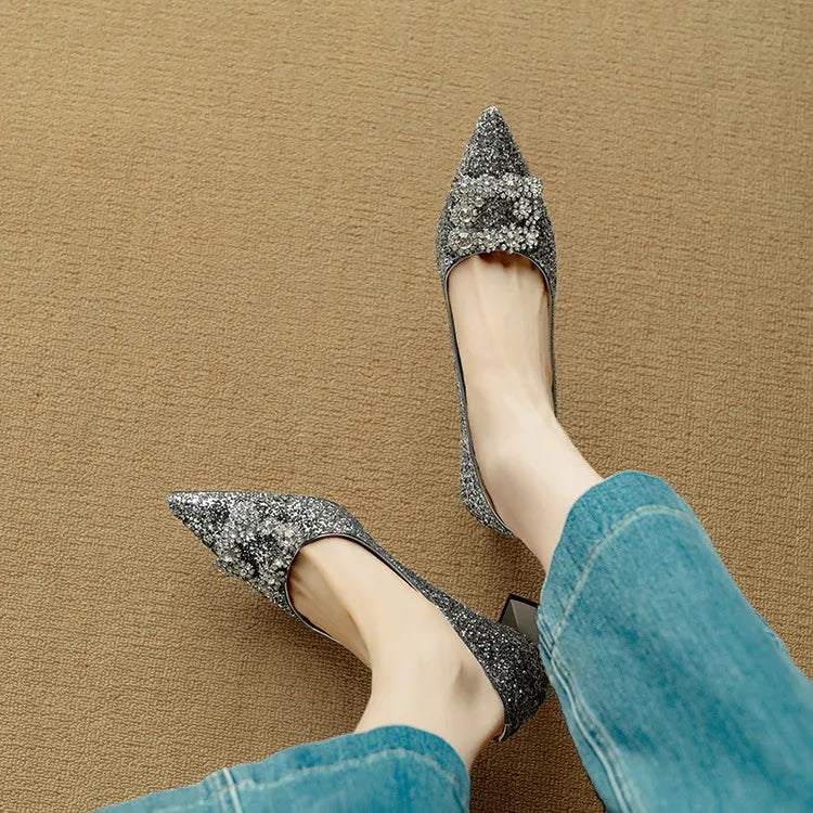 Annie | Gloria Glitter Pumps