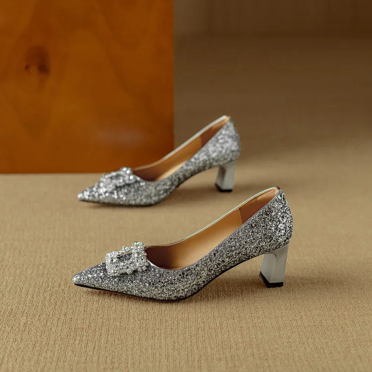 Annie | Gloria Glitter Pumps