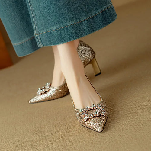 Annie | Gloria Glitter Pumps