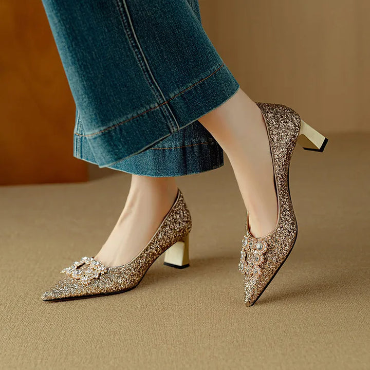 Annie | Gloria Glitter Pumps