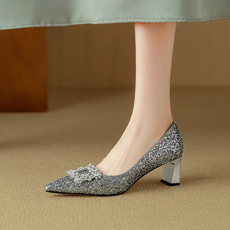 Annie | Gloria Glitter Pumps