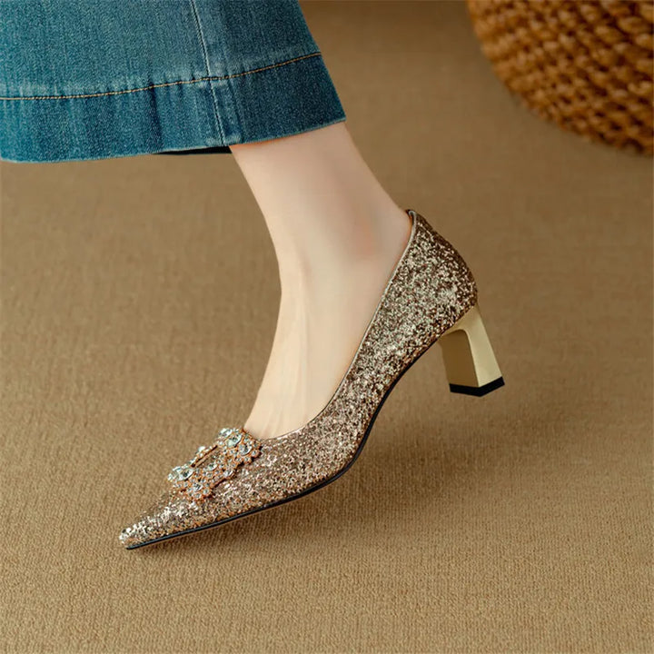 Annie | Gloria Glitter Pumps