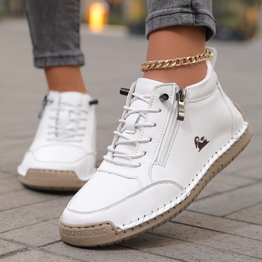 SIENA – Women’s Sneakers with Side Zipper
