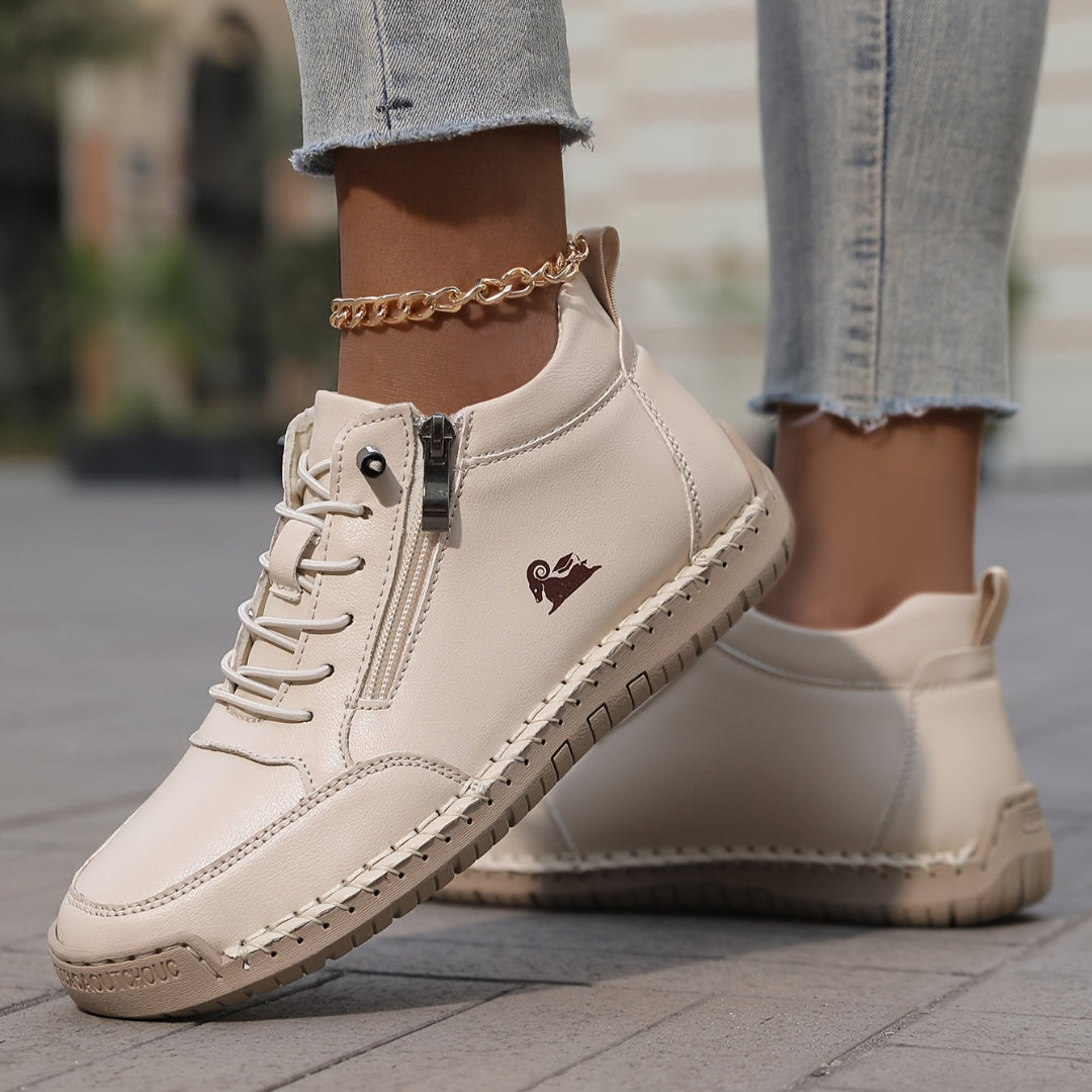 SIENA – Women’s Sneakers with Side Zipper