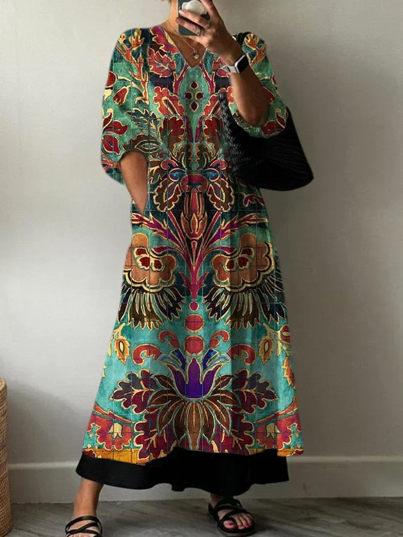 Carolina Elegant Printed Dress