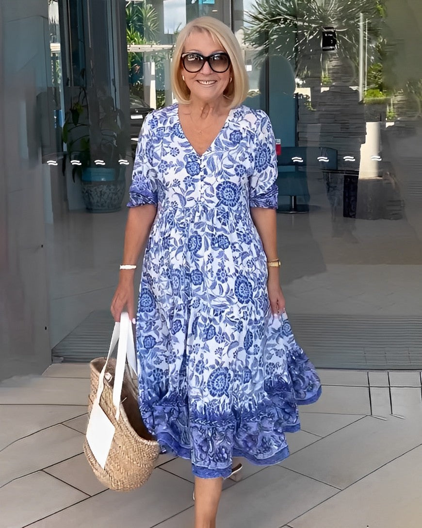 Kesha | Graceful V-Neck Floral