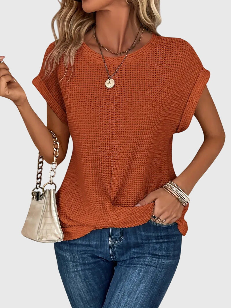 Annie | Elegant Blouse with Crew Neck