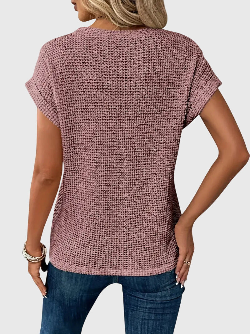Annie | Elegant Blouse with Crew Neck