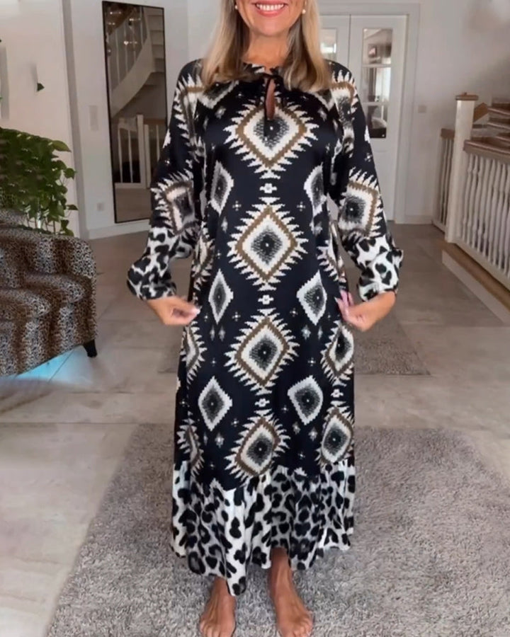 ZELLA™ - Luxe Geo Print Dress