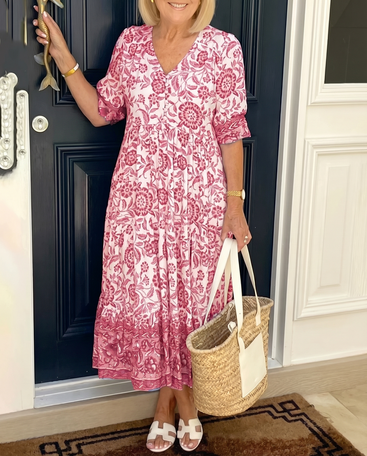 Kesha | Graceful V-Neck Floral