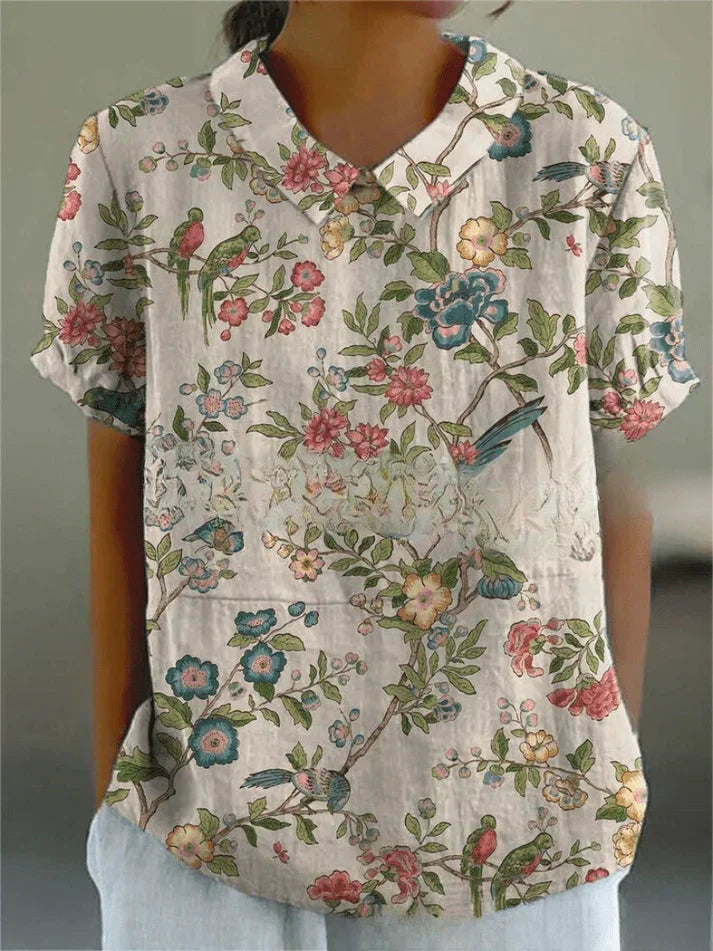 Inga | Stylish Casual Floral Blouse