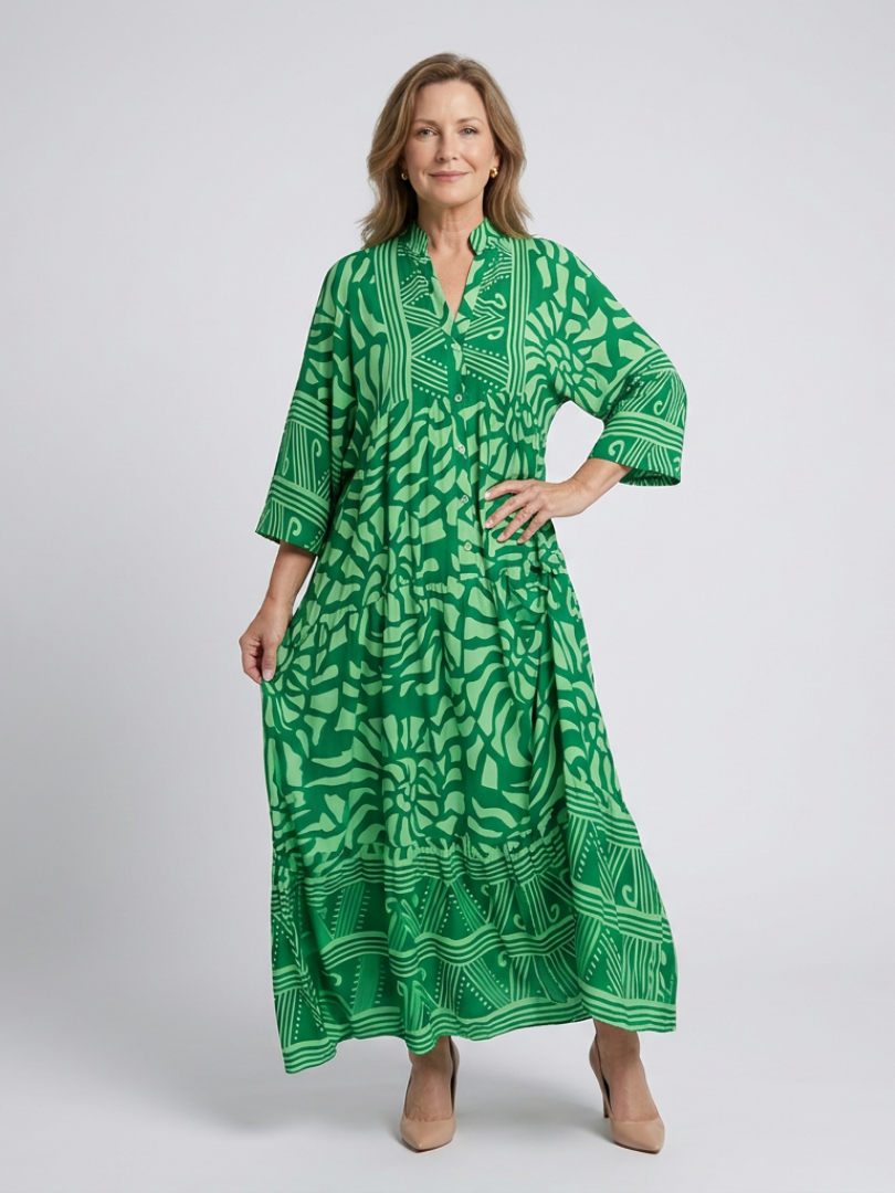 Marielle Button Front Midi Dress
